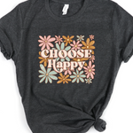 CHOOSE HAPPY TEE(BELLA CANVAS)