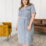 Wait For It Denim Shirtdress