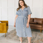 Wait For It Denim Shirtdress