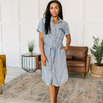 Wait For It Denim Shirtdress