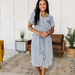 Wait For It Denim Shirtdress