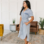 Wait For It Denim Shirtdress