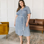 Wait For It Denim Shirtdress