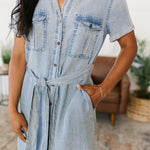 Wait For It Denim Shirtdress