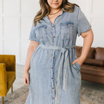 Wait For It Denim Shirtdress