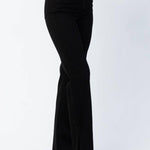 Judy Blue High Waist 90'S Black Slit Hem Straight Leg Jeans