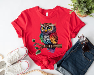 Rainbow Owl Tee