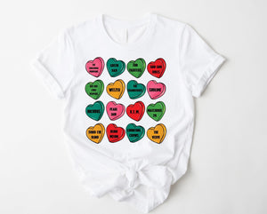 90’s Rock Conversation Hearts tee