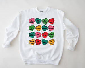 90’s Rock Conversation Hearts tee