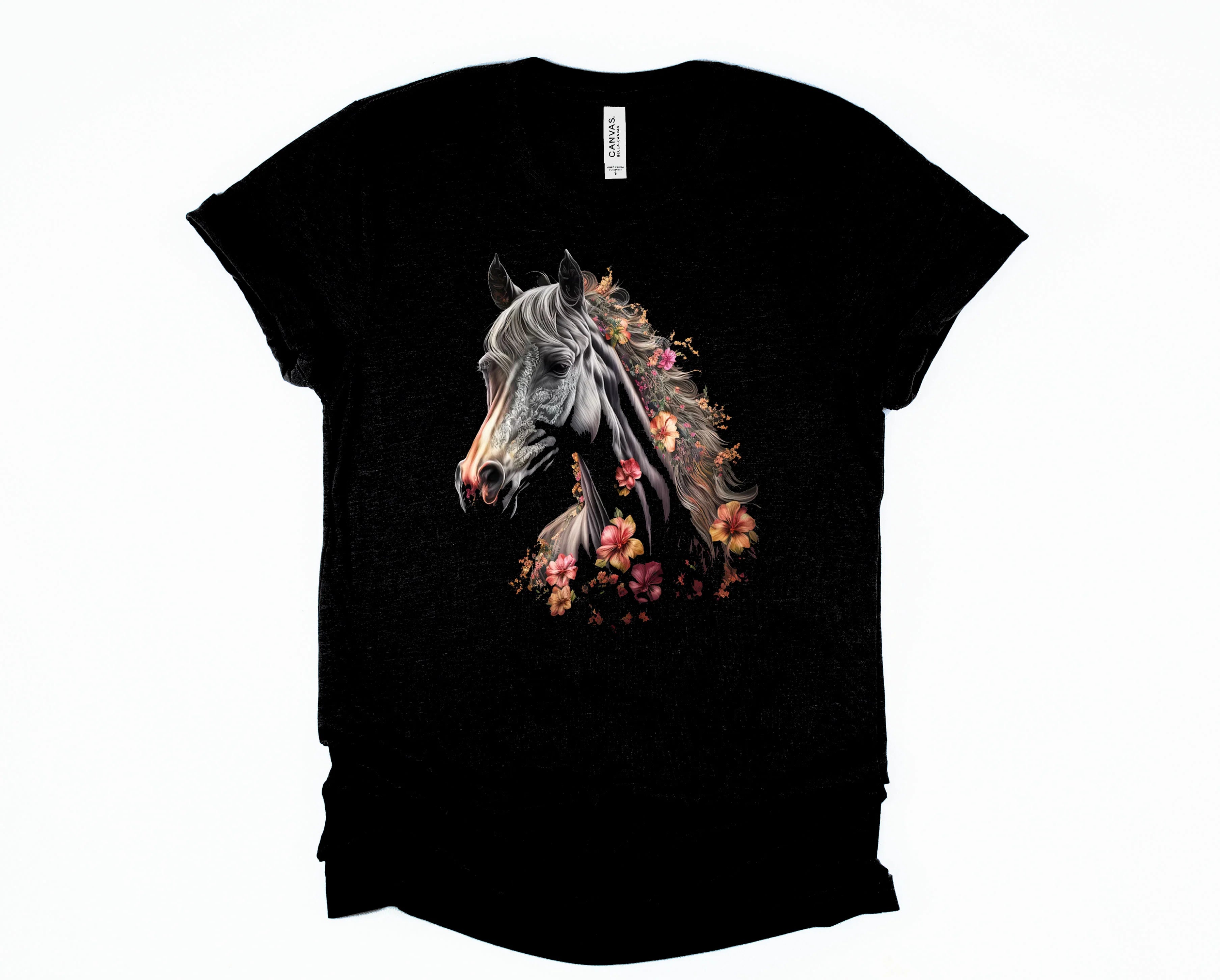 Midnight Horse Oil Painting Tee