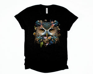 Fierce Owl Oil Painting Tee