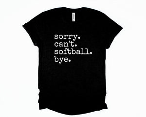 Sorry. Softball.