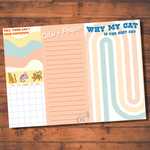 Cat Lovers Notepad Set