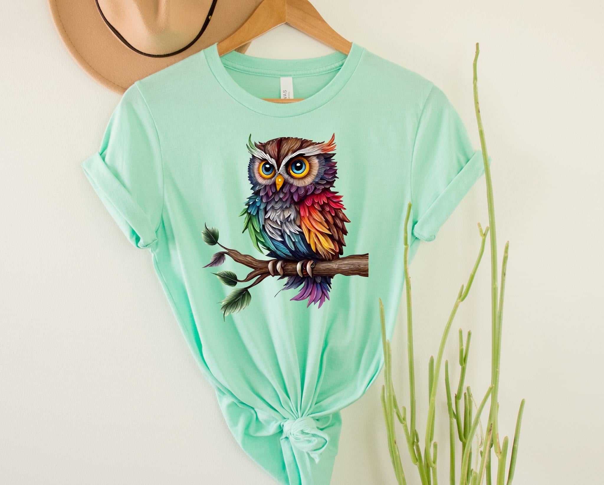 Rainbow Owl Tee