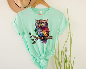 Rainbow Owl Tee