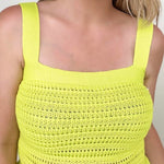 Davi & Dani Knit Peplum Tank Top